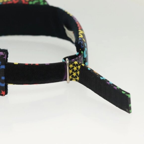 GUCCI GG Psychedelic Sun Visor Hat Multicolor Silver Auth 142391 - Picture 15 of 15